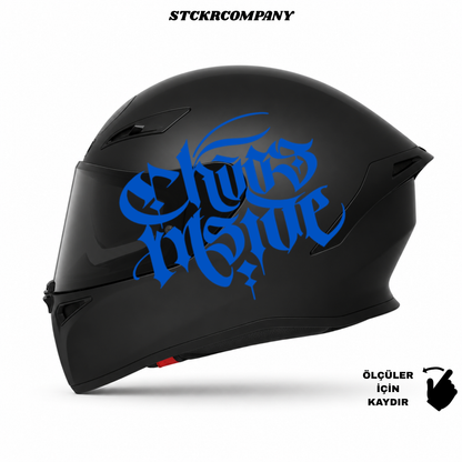 Chaos Inside Kask Sticker