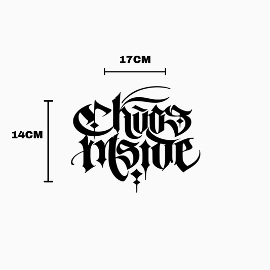 Chaos Inside Kask Sticker | STCKRCOMPANY