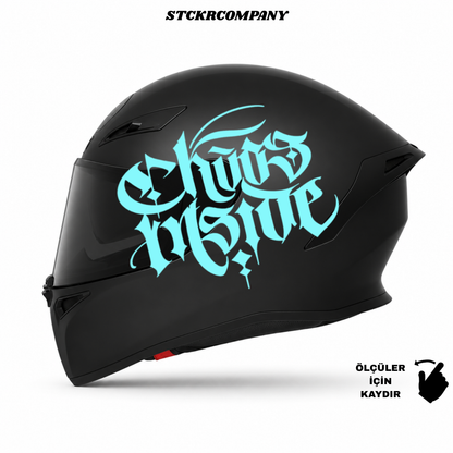 Chaos Inside Kask Sticker