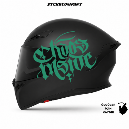 Chaos Inside Kask Sticker
