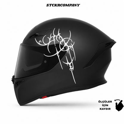 Tribal Köşe Kask Sticker