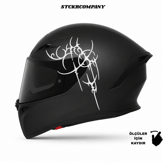 Tribal Köşe Kask Sticker | STCKRCOMPANY