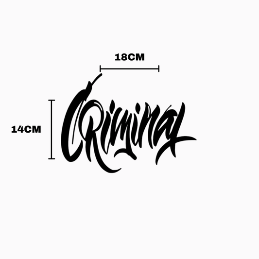 Criminal Kask Sticker | STCKRCOMPANY