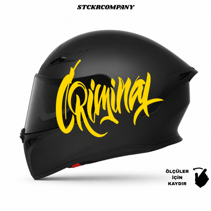 Criminal Kask Sticker