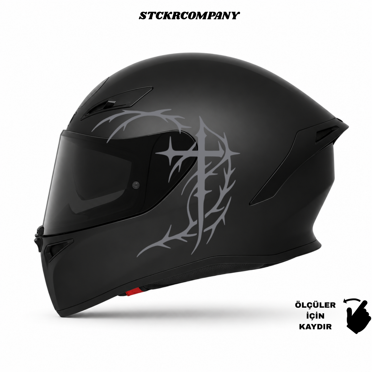 Tribal Haç Kask Sticker