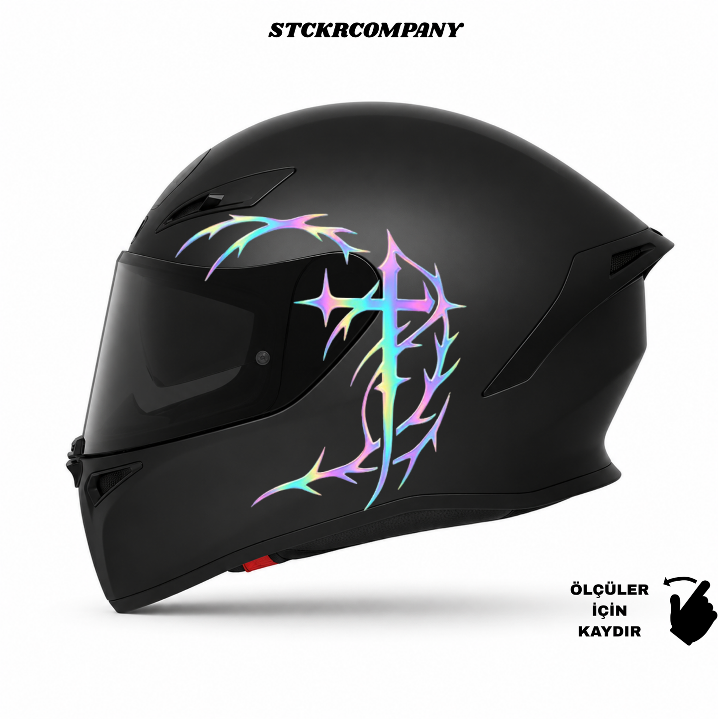 Tribal Haç Kask Sticker