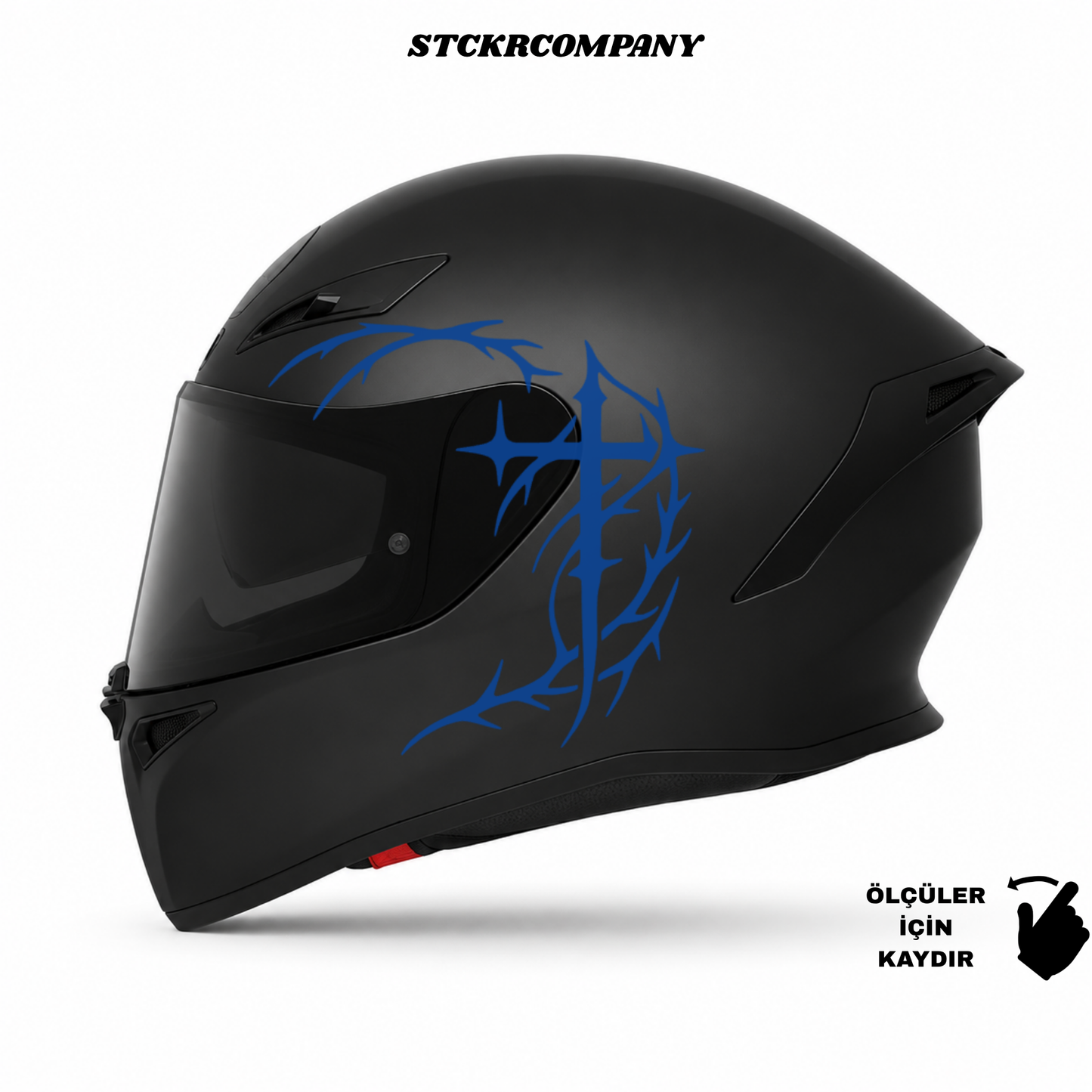 Tribal Haç Kask Sticker