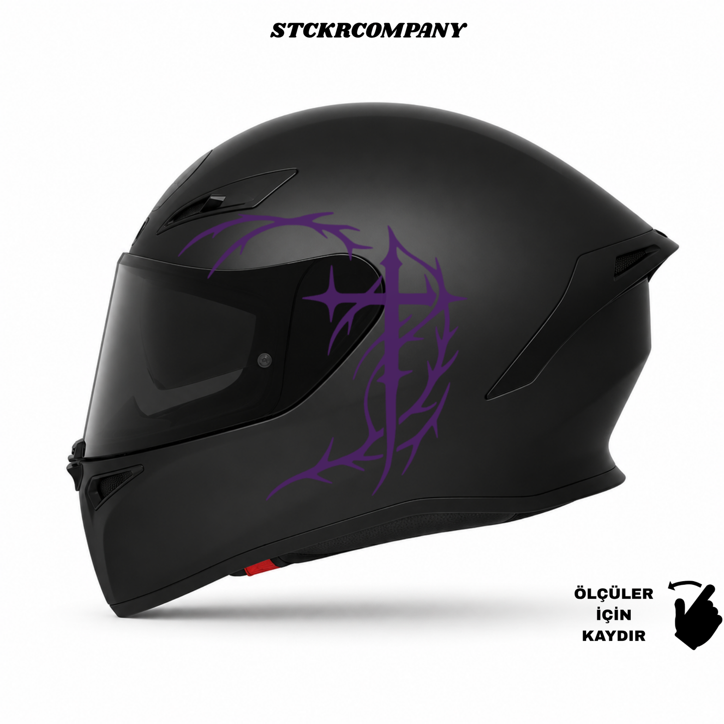 Tribal Haç Kask Sticker