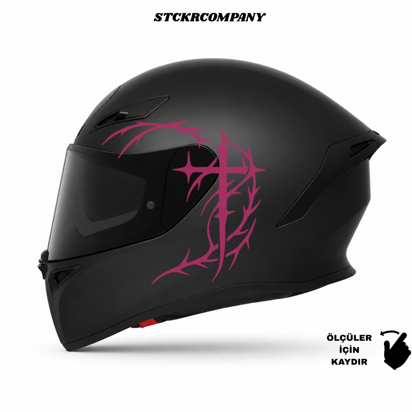 Tribal Haç Kask Sticker