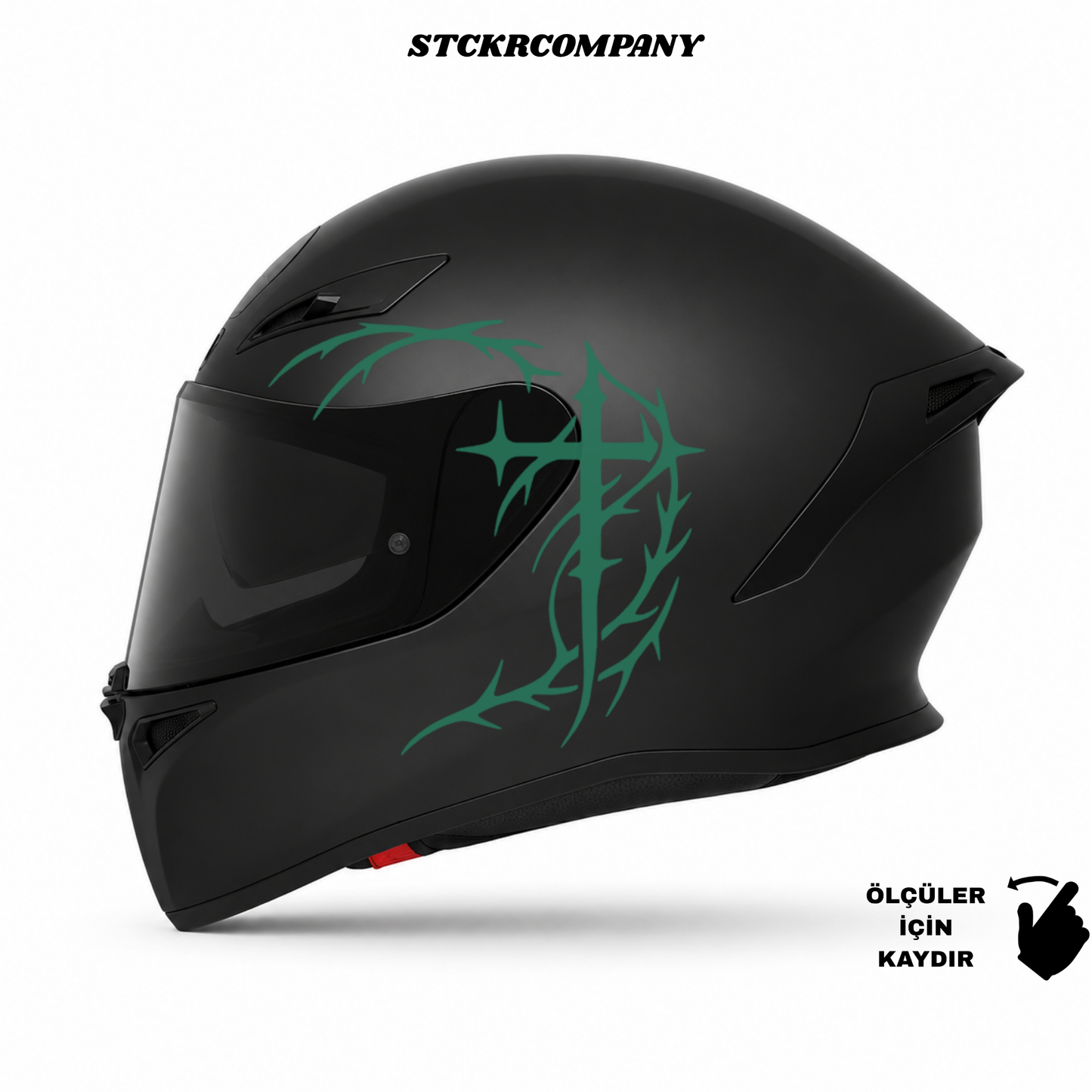 Tribal Haç Kask Sticker