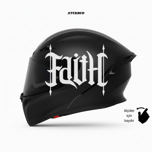 Faith Kask Sticker | STCKRCOMPANY