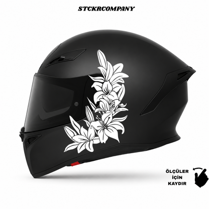Çiçek Kask Sticker