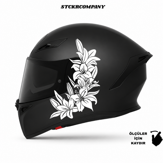 Çiçek Kask Sticker | STCKRCOMPANY