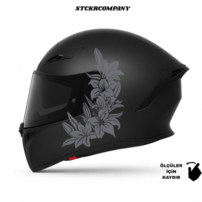 Çiçek Kask Sticker