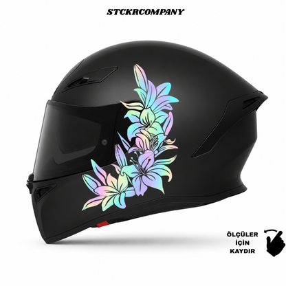 Çiçek Kask Sticker