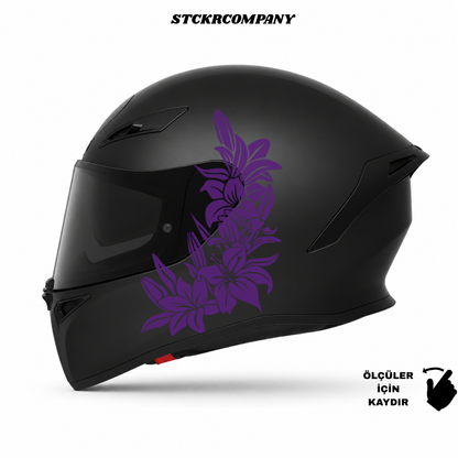 Çiçek Kask Sticker