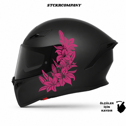 Çiçek Kask Sticker