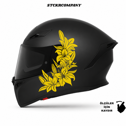 Çiçek Kask Sticker