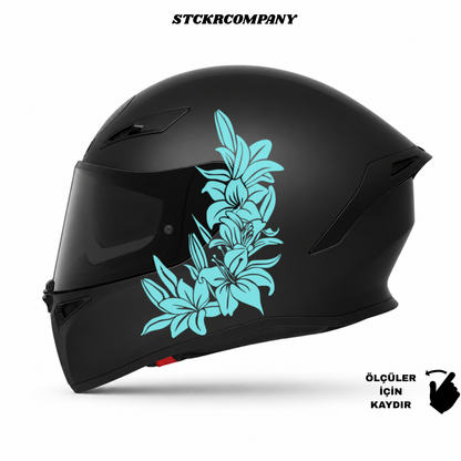 Çiçek Kask Sticker