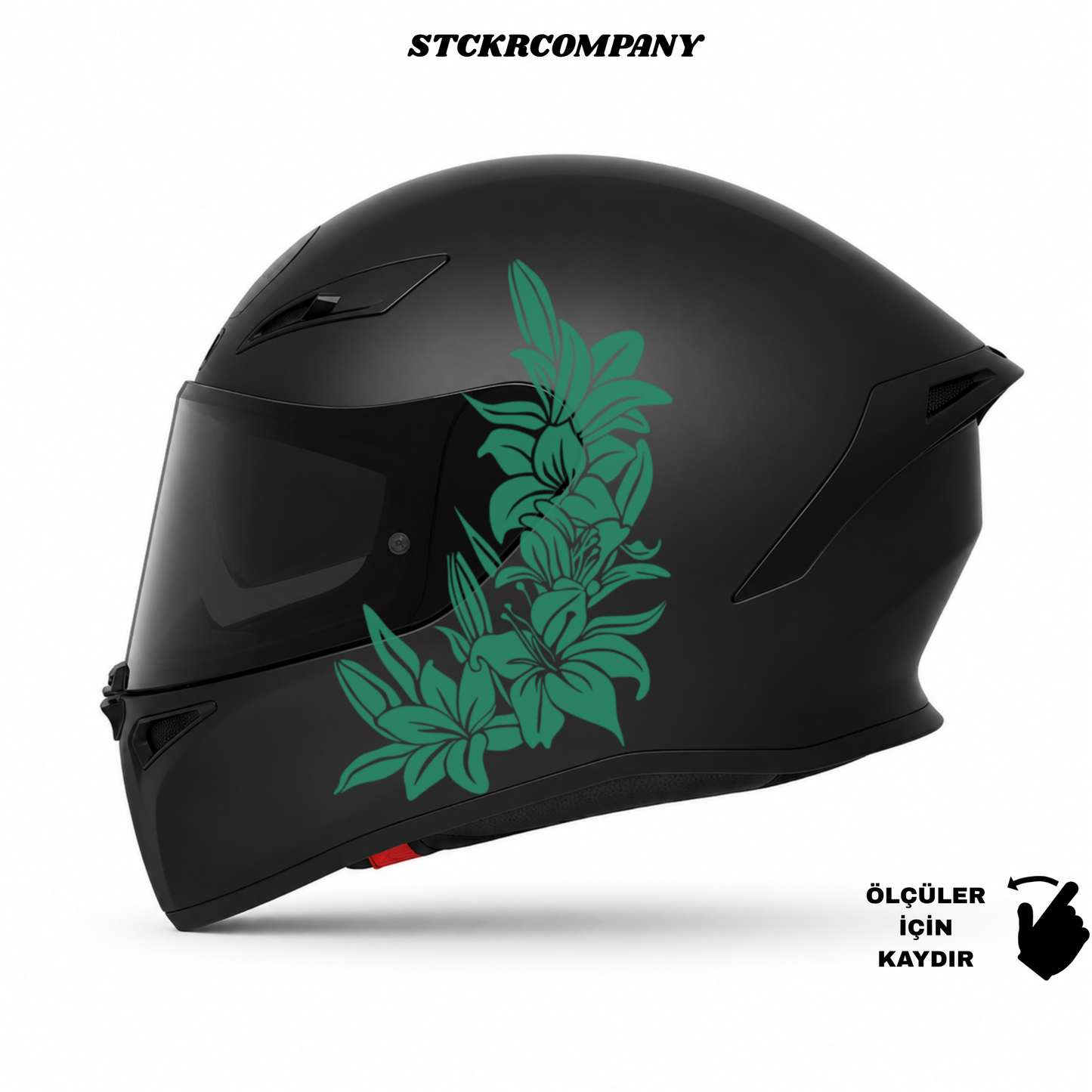 Çiçek Kask Sticker