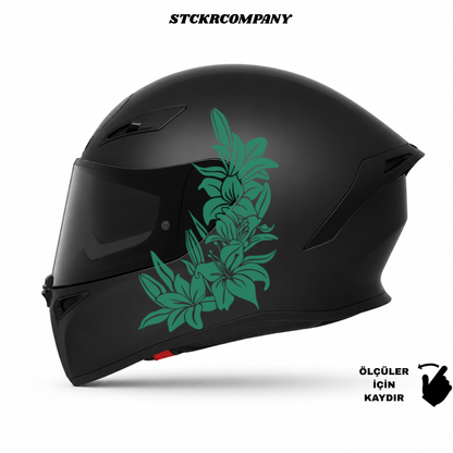 Çiçek Kask Sticker