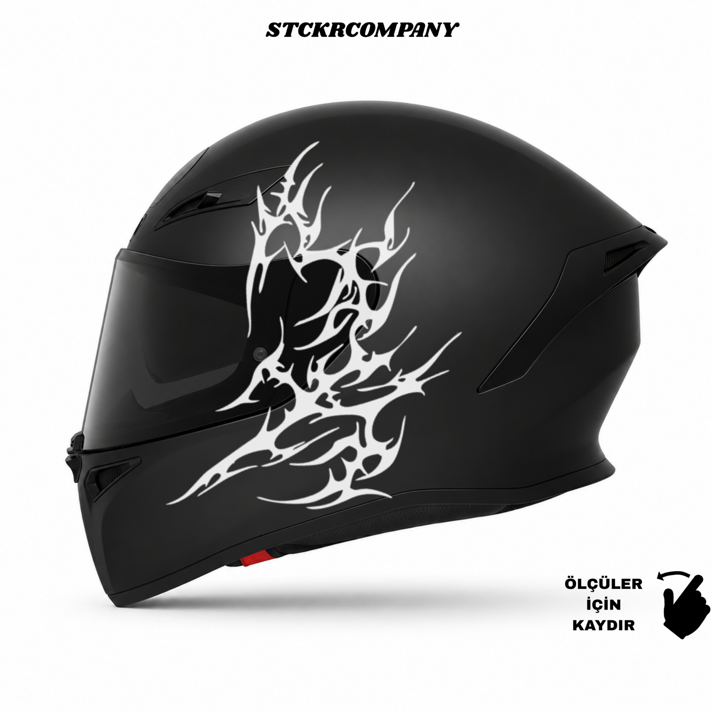 Tribal Kalp Kask Sticker