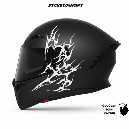 Tribal Kalp Kask Sticker