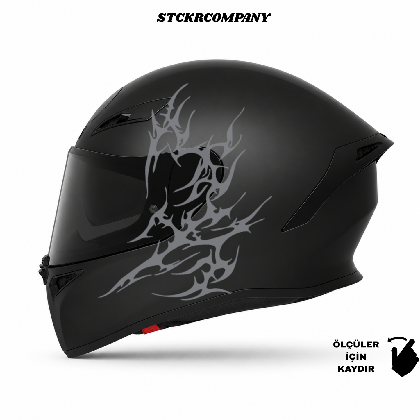 Tribal Kalp Kask Sticker