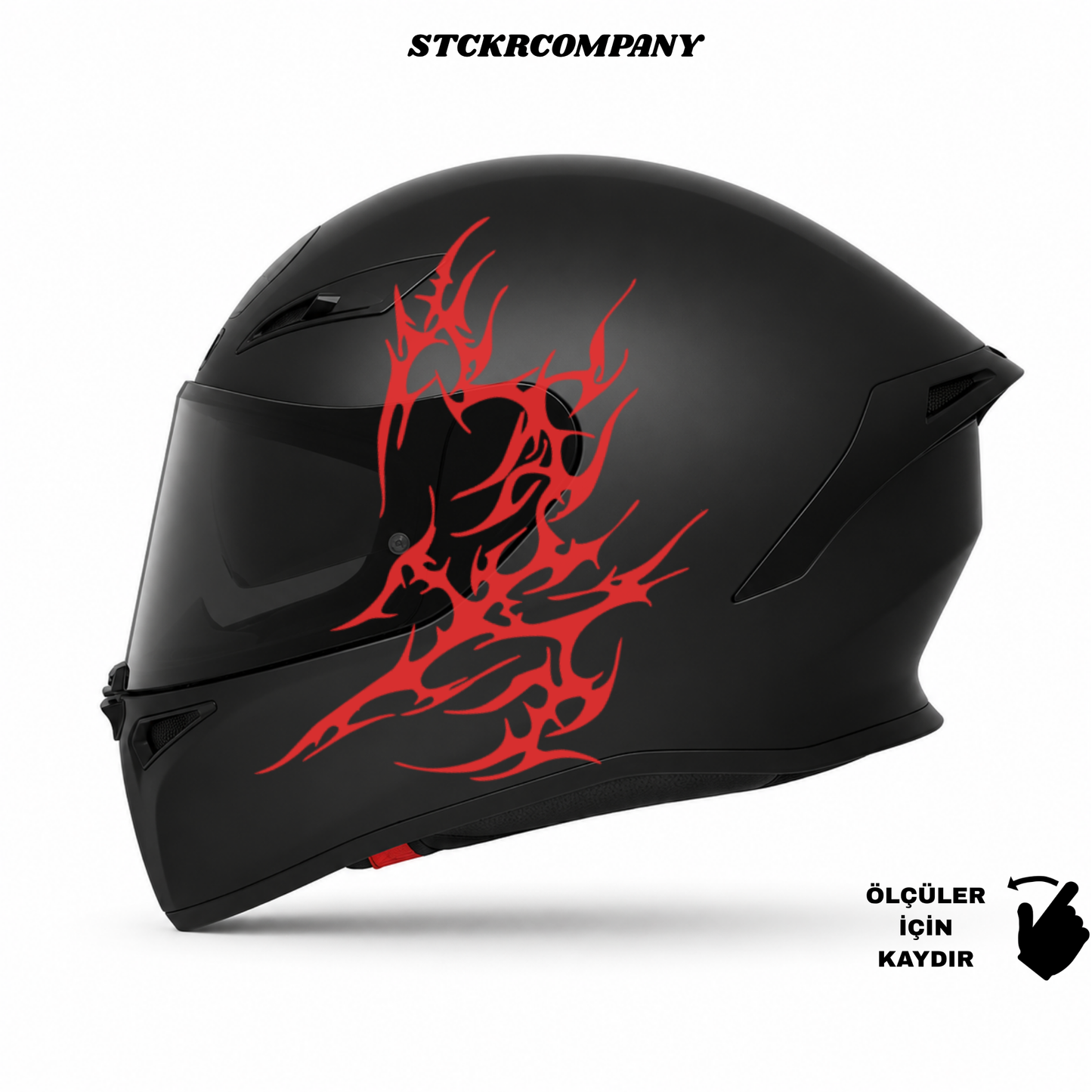Tribal Kalp Kask Sticker