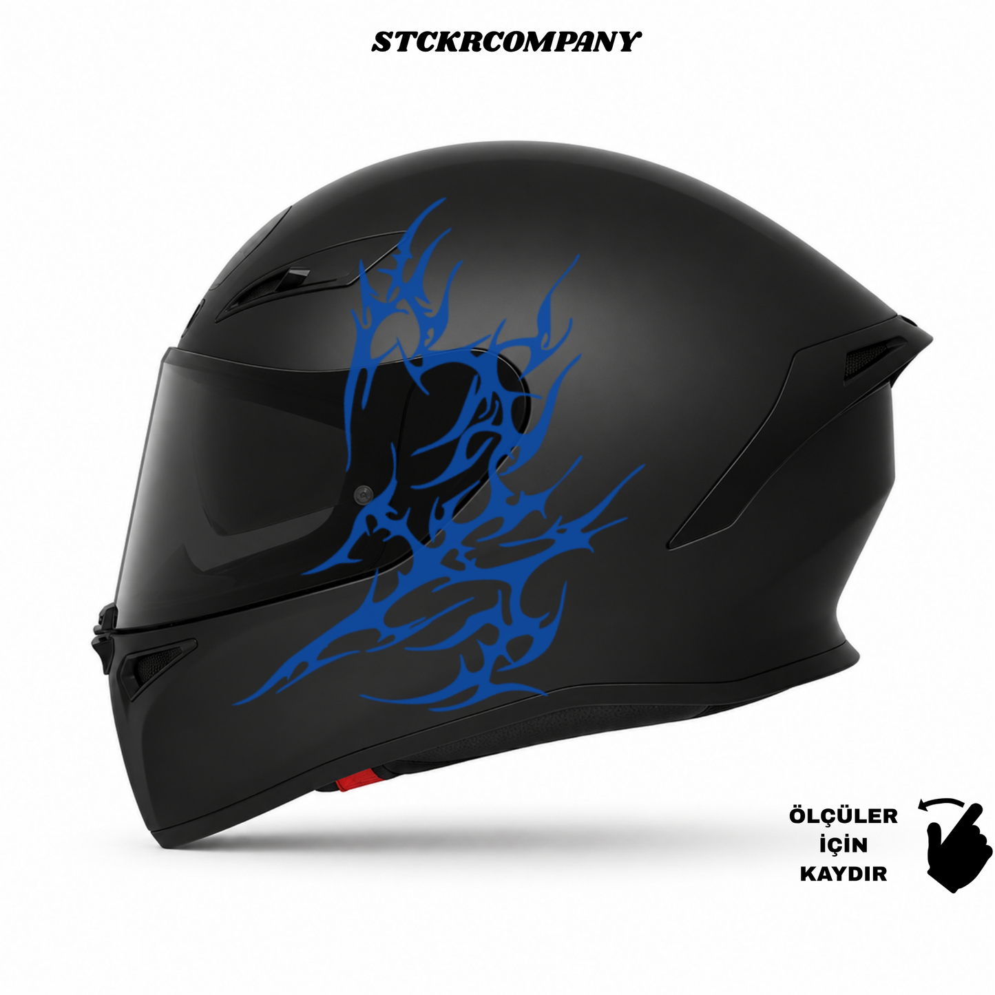 Tribal Kalp Kask Sticker