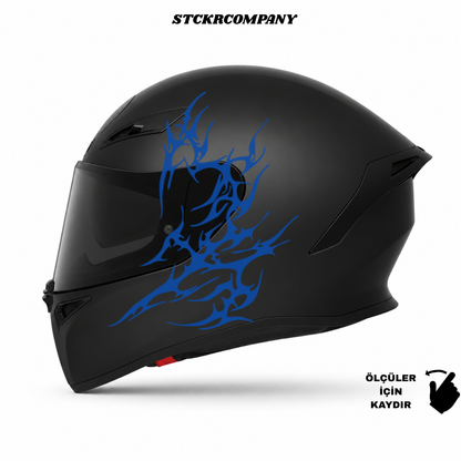 Tribal Kalp Kask Sticker