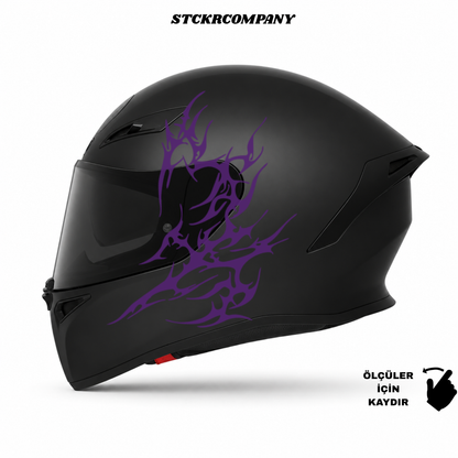 Tribal Kalp Kask Sticker