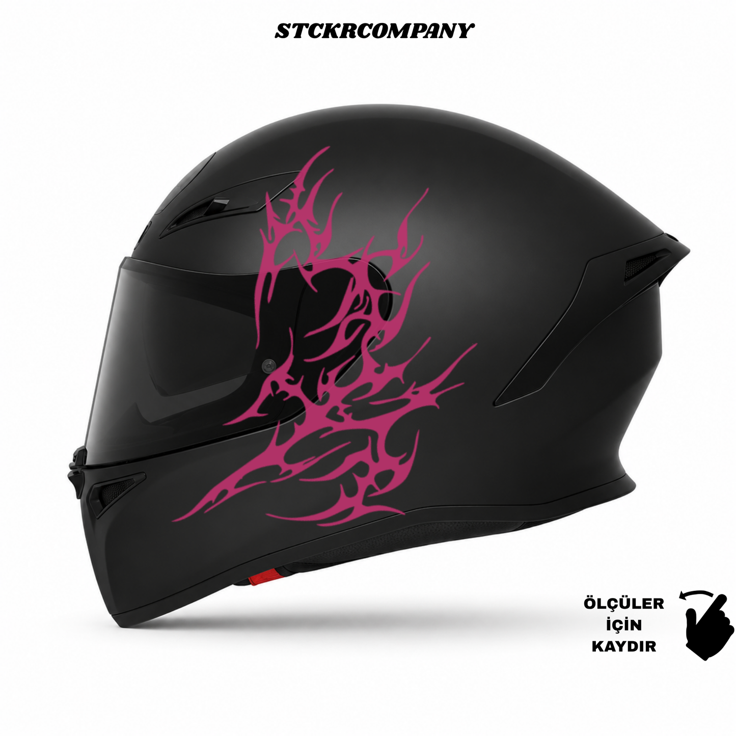 Tribal Kalp Kask Sticker
