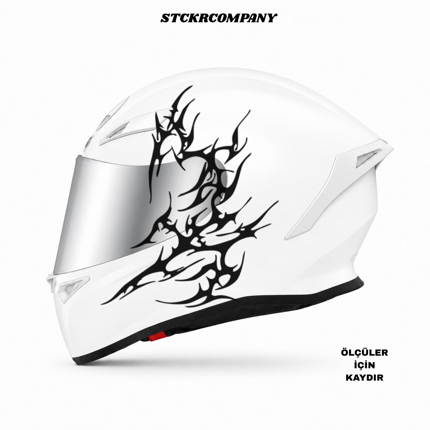 Tribal Kalp Kask Sticker