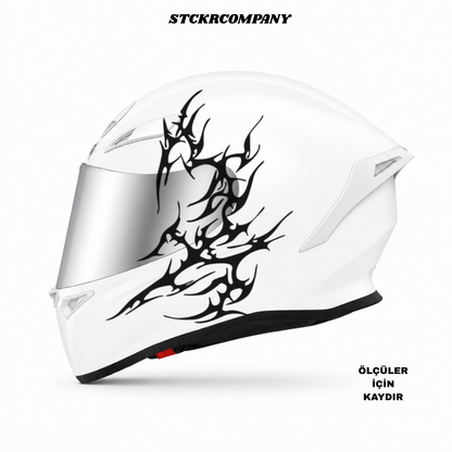 Tribal Kalp Kask Sticker