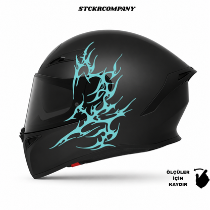 Tribal Kalp Kask Sticker