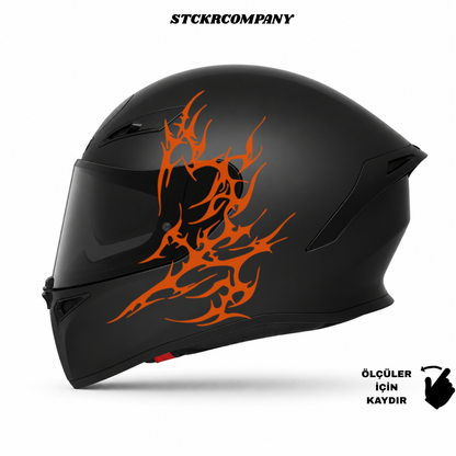 Tribal Kalp Kask Sticker