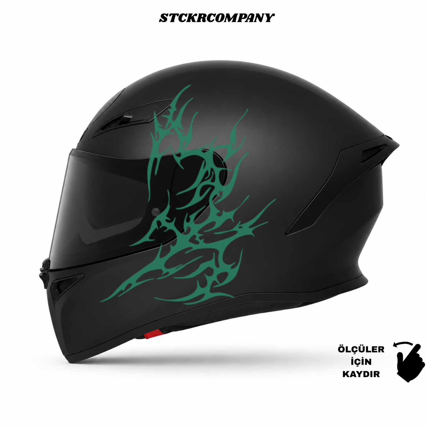 Tribal Kalp Kask Sticker