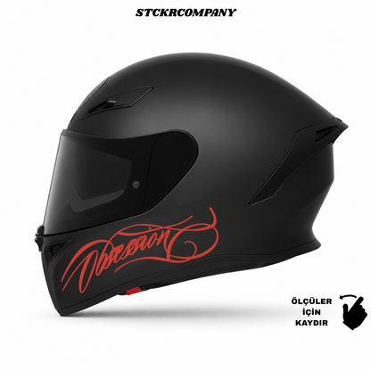 Obsession Kask Sticker - Kask Çene Sticker | STCKRCOMPANY