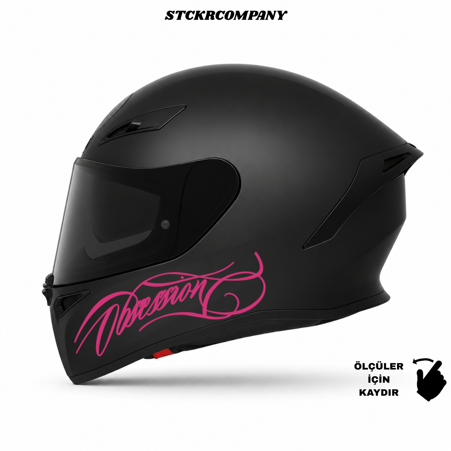 Obsession Kask Sticker - Kask Çene Sticker | STCKRCOMPANY