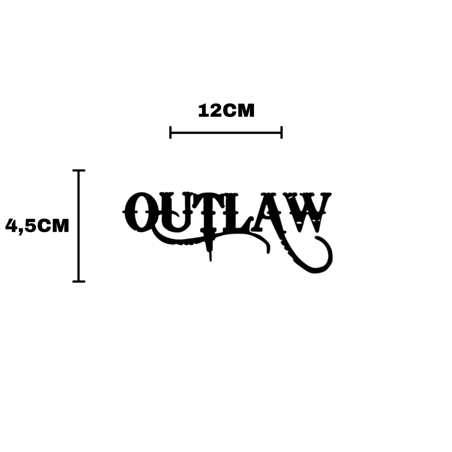 Outlaw Kask Sticker - Kask Çene Sticker | STCKRCOMPANY