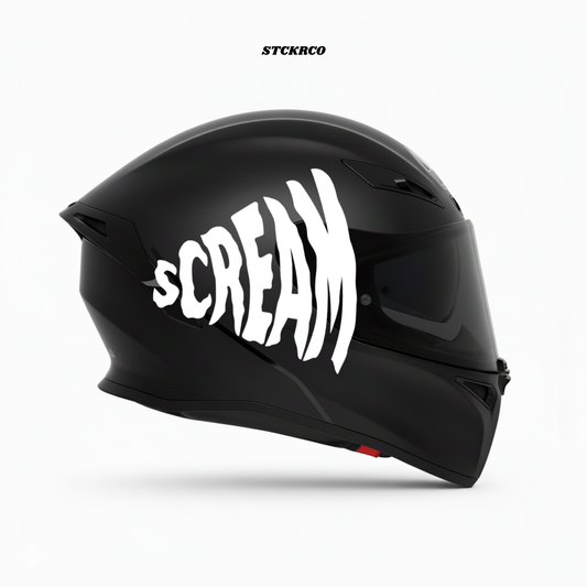 Scream Kask Sticker | STCKRCOMPANY