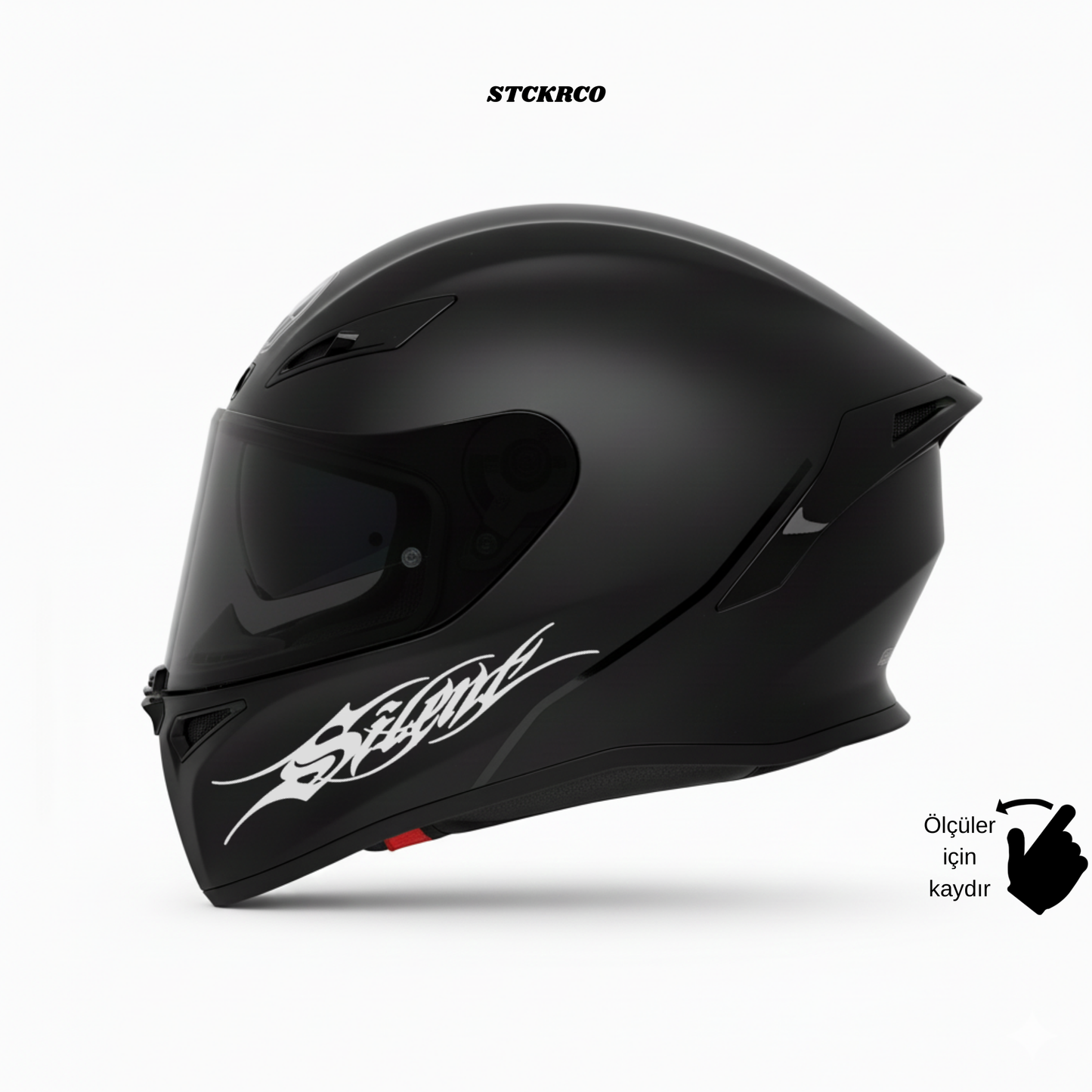 Silent Kask Sticker - Kask Çene Sticker | STCKRCOMPANY