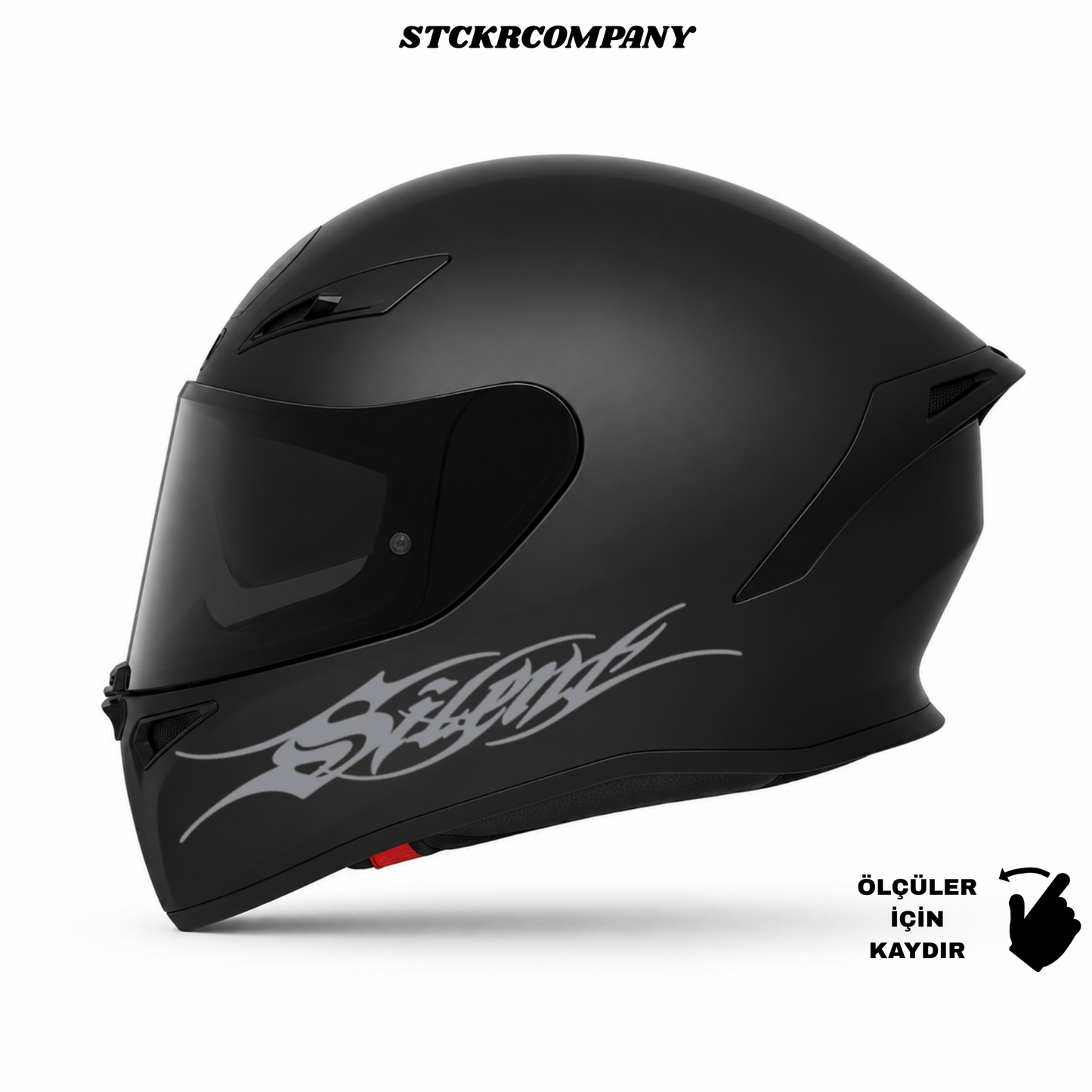 Silent Kask Sticker - Kask Çene Sticker | STCKRCOMPANY
