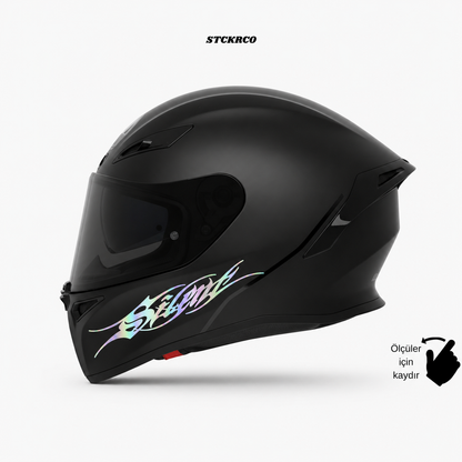 Silent Kask Sticker - Kask Çene Sticker | STCKRCOMPANY