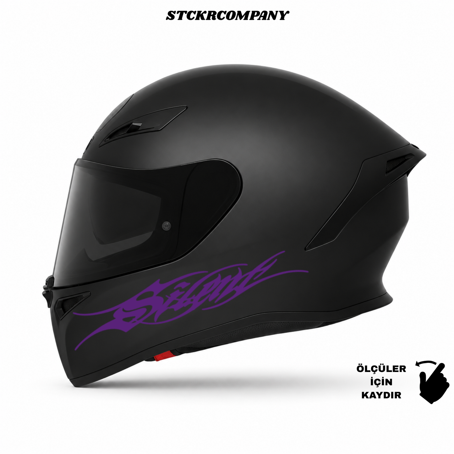 Silent Kask Sticker - Kask Çene Sticker | STCKRCOMPANY