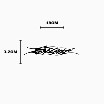 Silent Kask Sticker - Kask Çene Sticker | STCKRCOMPANY
