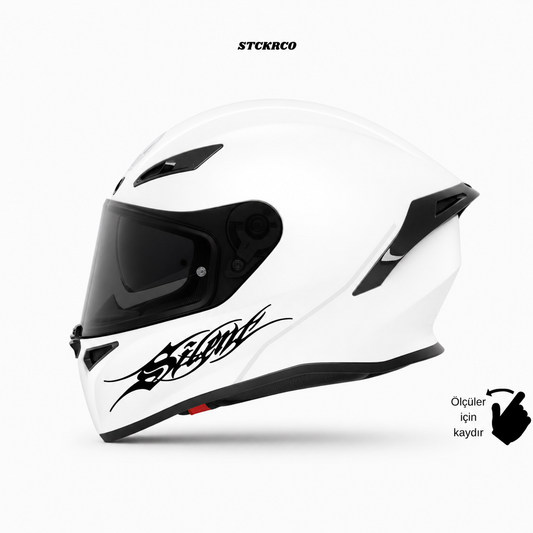 Silent Kask Sticker - Kask Çene Sticker | STCKRCOMPANY