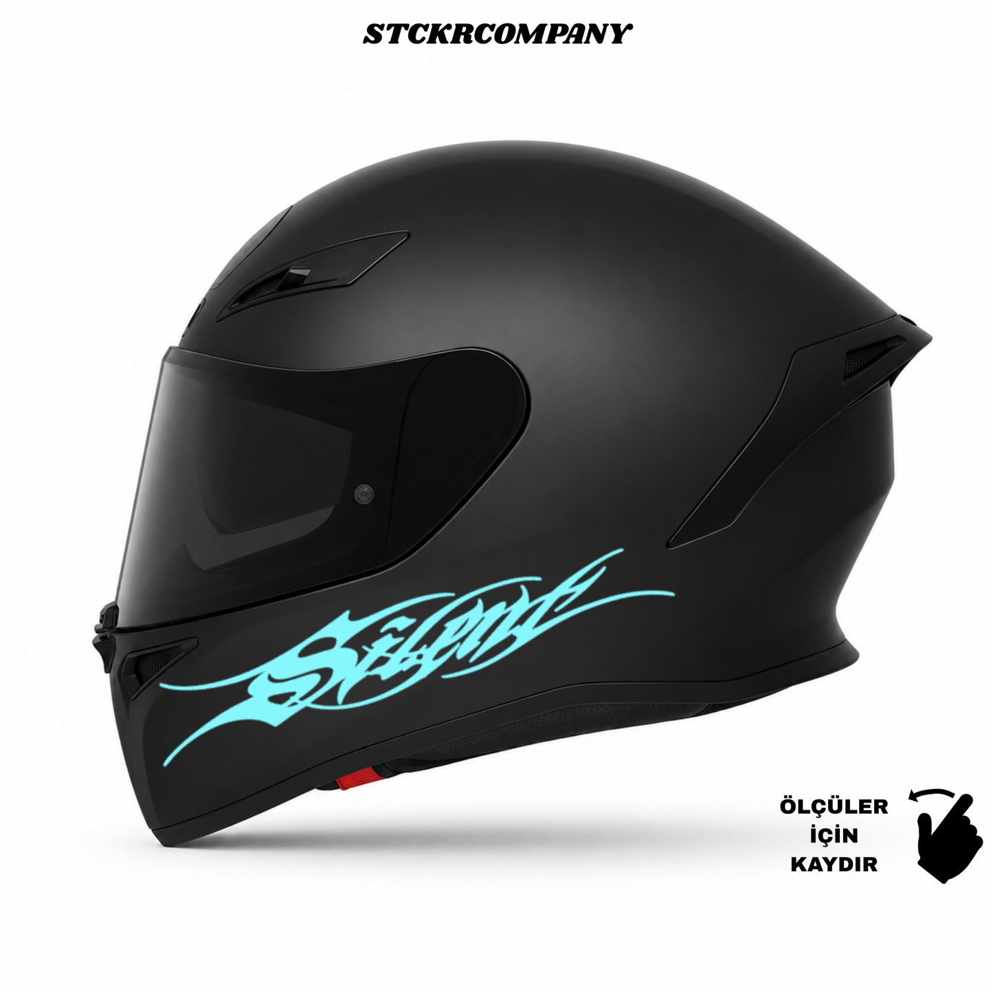 Silent Kask Sticker - Kask Çene Sticker | STCKRCOMPANY