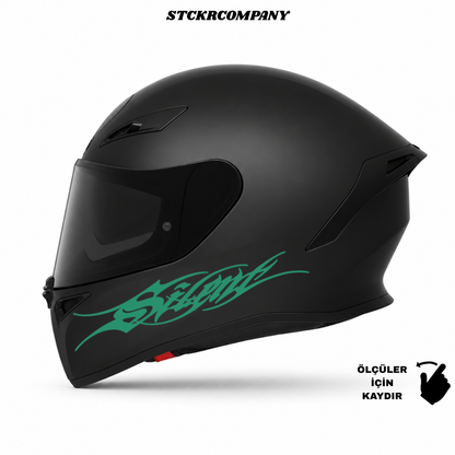 Silent Kask Sticker - Kask Çene Sticker | STCKRCOMPANY